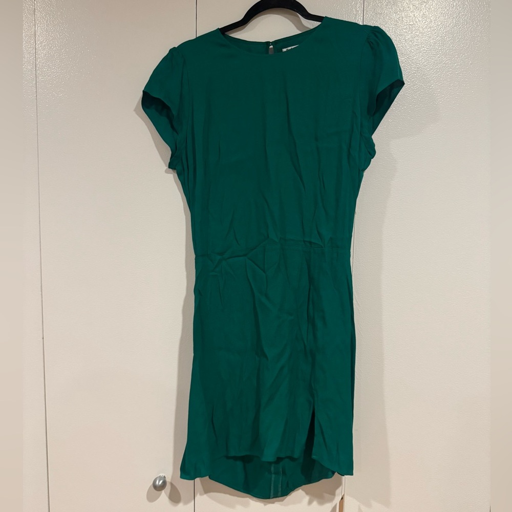 Reformation Emerald Green Cap-Sleeve MiniDress